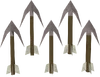 Broad-tipped bolts detail