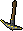 Gilded steel pickaxe