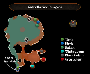 Water Ravine Dungeon map