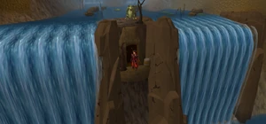 Waterfall dungeon entrance
