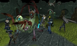 Fiara defends herself against Commander Zilyana's troops during the Attempt to assassinate Guthix.
