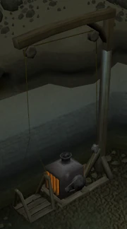 The repaired, working lift.