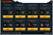 Vic's Store 2015 - XP/Tokens Tab