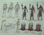 Mahjarrat concept art - Main characters