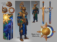 Concept art of the Solite Armour