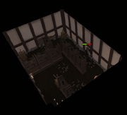 Flying knife room