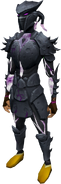 A player with the shadow-dyed set equipped