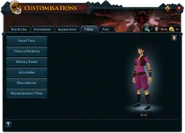 Customisations (Titles) interface.png (374 KB) The Titles interface