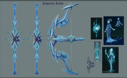 Concept art of the Seren godbow