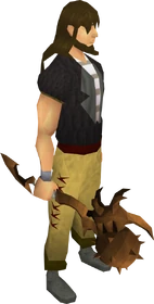 Corrupt dragon mace equipped