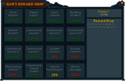 Elof's Reward Shop stock