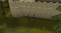 The Falador ghost scout near Falador's east wall