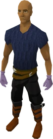 Swordfish gloves equipped