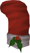 The player as a Christmas stocking.