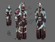 Shaman outfit concept art