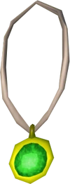 Amulet of defence detail