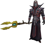 Sliske with the Staff of Armadyl.