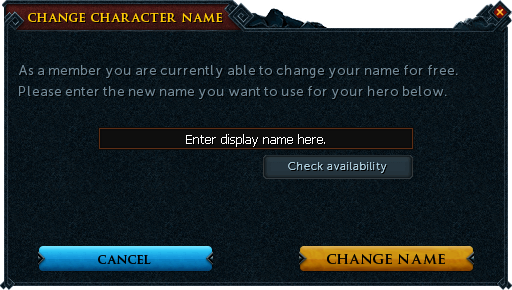 How to Change Names in Runescape