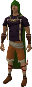 Ranged hood equipped