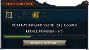 Treasure trail reward interface