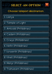 Crystal teleport seed interface