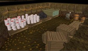 The room with Movario's loot.