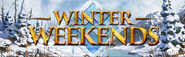 Winter Weekends lobby banner