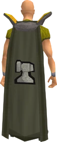 Retro smithing cape equipped