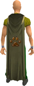 Hunter cape equipped