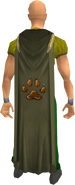 A player wearing an untrimmed Hunter cape.