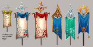 Waiko banners concept art