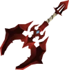 Off-hand dragon battleaxe detail