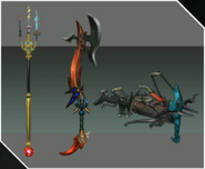 Concept art for some 2-handed level 90 weapons