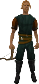 Iron crossbow equipped