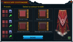 Completionist cape customiser