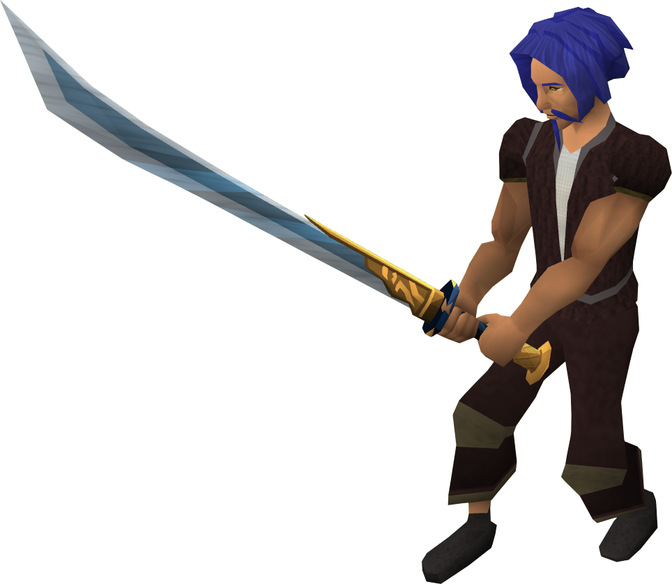 Old School Runescape Wiki - Runescape Samurai Outfit And Sword, HD Png  Download - 354x920 PNG 