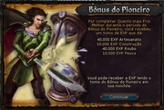Bonus do pioneiro quanto mais frio melhor