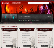 The old Clan Wars hiscores