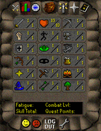 The skills screen used during the beta of RS2 and prior to the release of RS2 on 29 March, 2004.