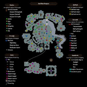 God Wars Dungeon map