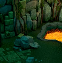 Hidey-hole Dragontooth Island resource dungeon