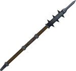 Steel hasta detail
