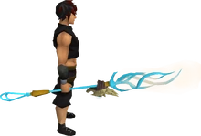 Necromancer's air staff equipped