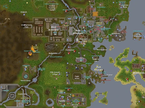 De Kaart Van de Ardougne Task Set
