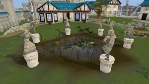 Falador park statues