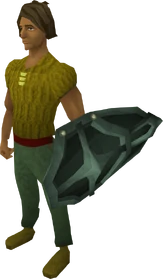 Adamant kiteshield equipped