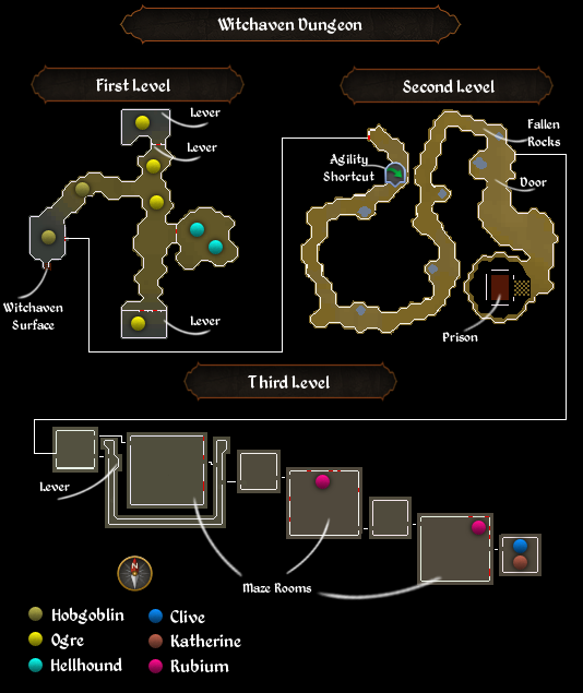 Witchaven Dungeon map