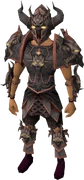 Malevolent armour set equipped