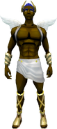 A player with the male outfit equipped