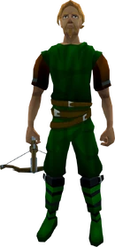 Steel crossbow equipped